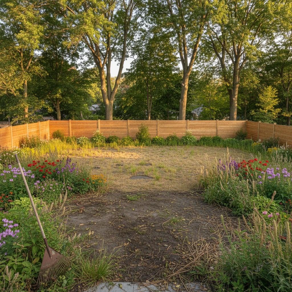 Backyard Transformation — before