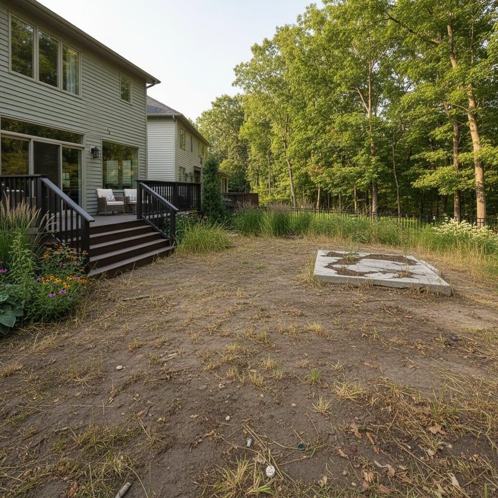 Flagstone Patio — before