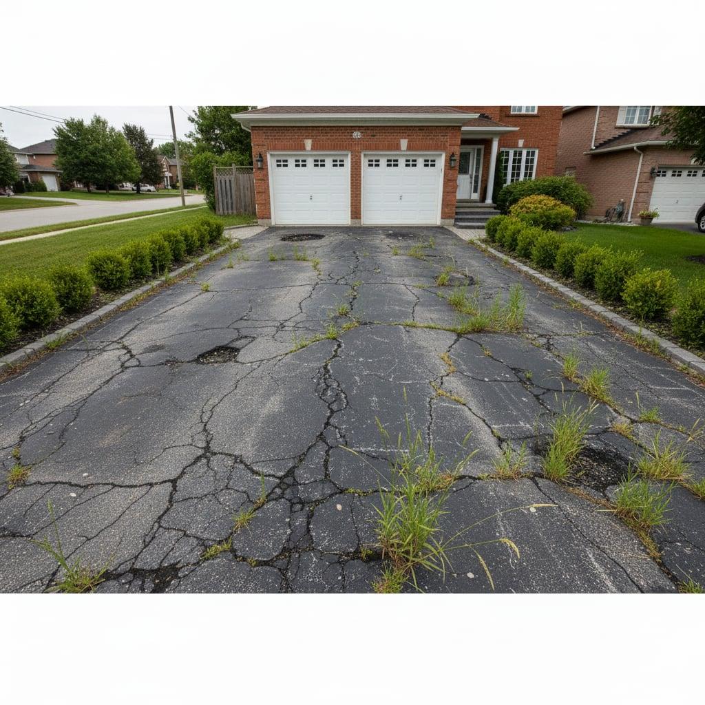 Interlock Driveway — before